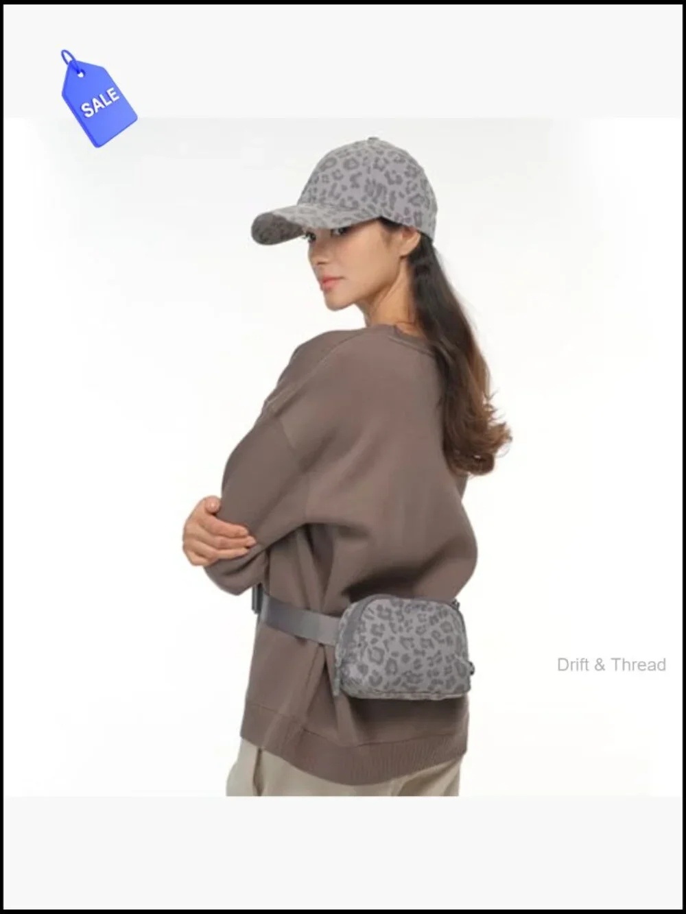Leopard Print Baseball Cap - Adjustable Stretch Fit for Women